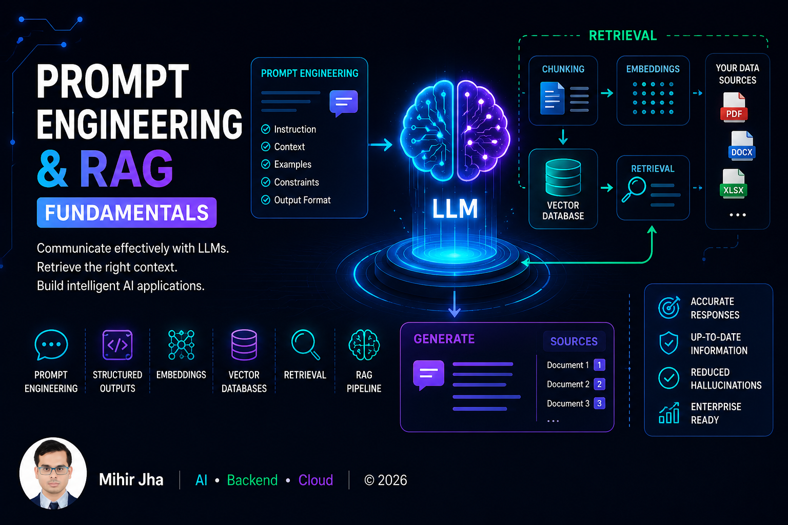 Prompt Engineering & RAG Fundamentals Banner